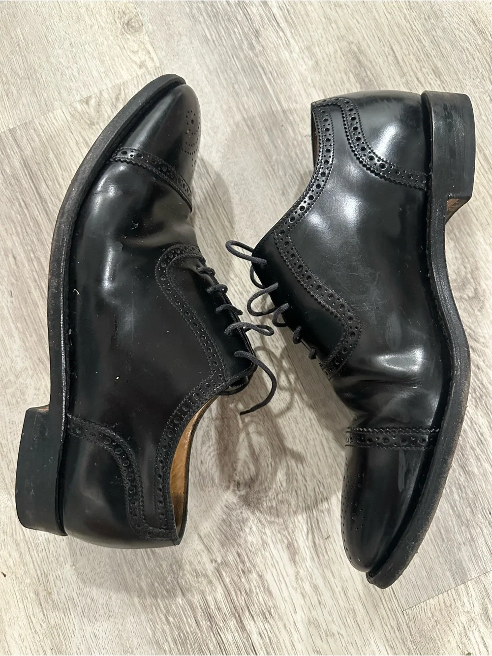 Charles Tyrwhitt Black Leather Brogue Oxford Shoes